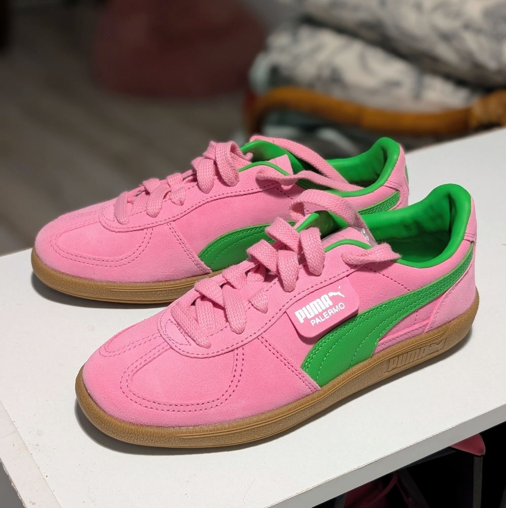PUMA W Sneakers in Pink and Green